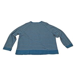 Pacer Blue/White Striped Crewneck Sweatshirt
